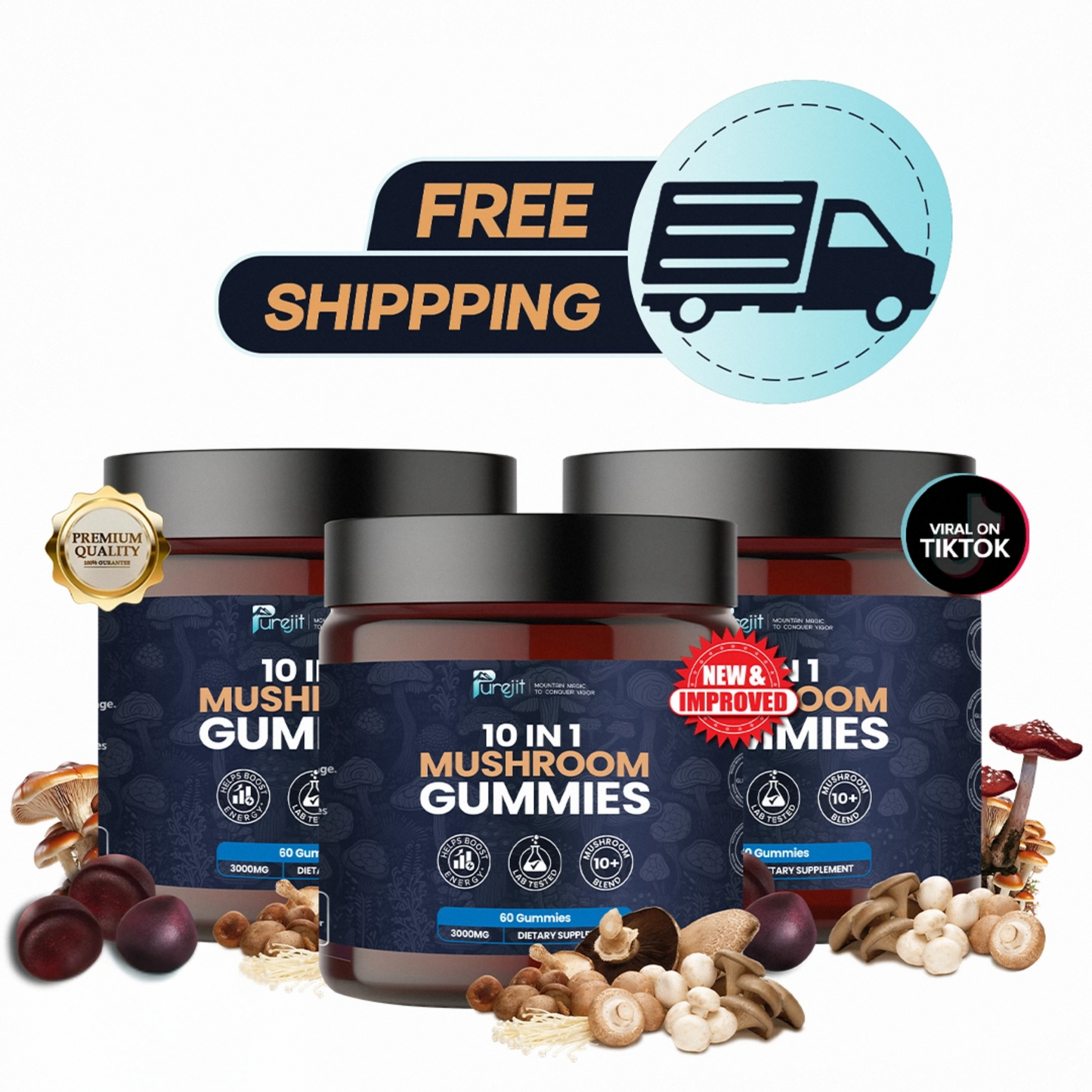 KASTOX 10 IN 1 MUSHROOM DAILY GUMMIES