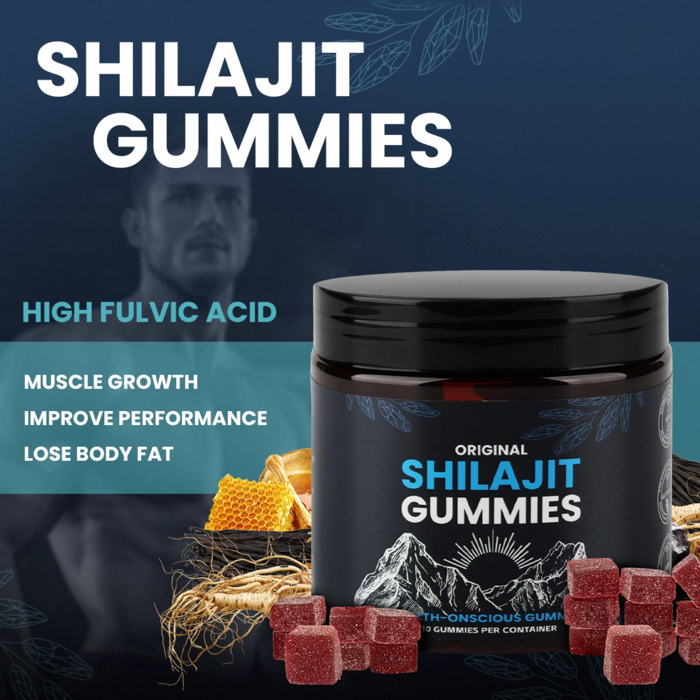 KASTOX 100% ORIGINAL SHILAJIT GUMMIES FOR MEN & WOMEN