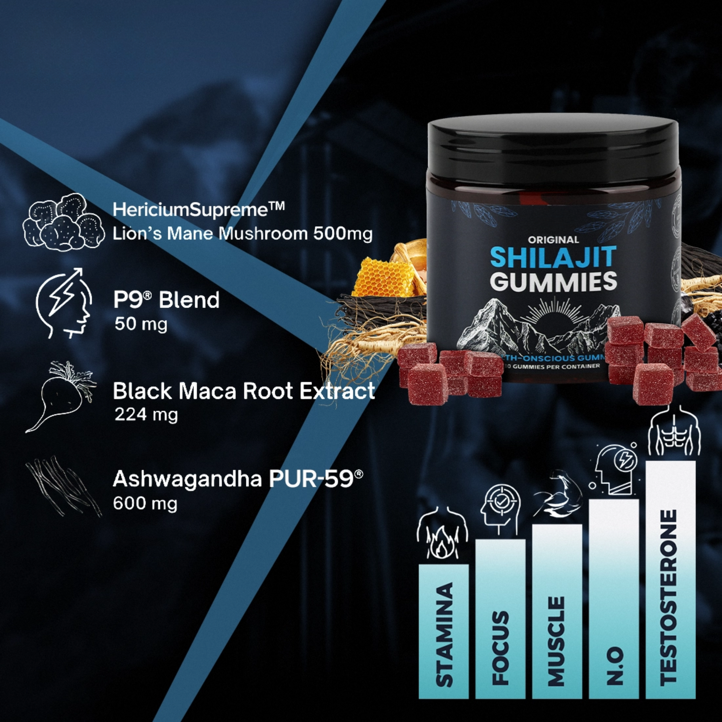 KASTOX 100% ORIGINAL SHILAJIT GUMMIES FOR MEN & WOMEN