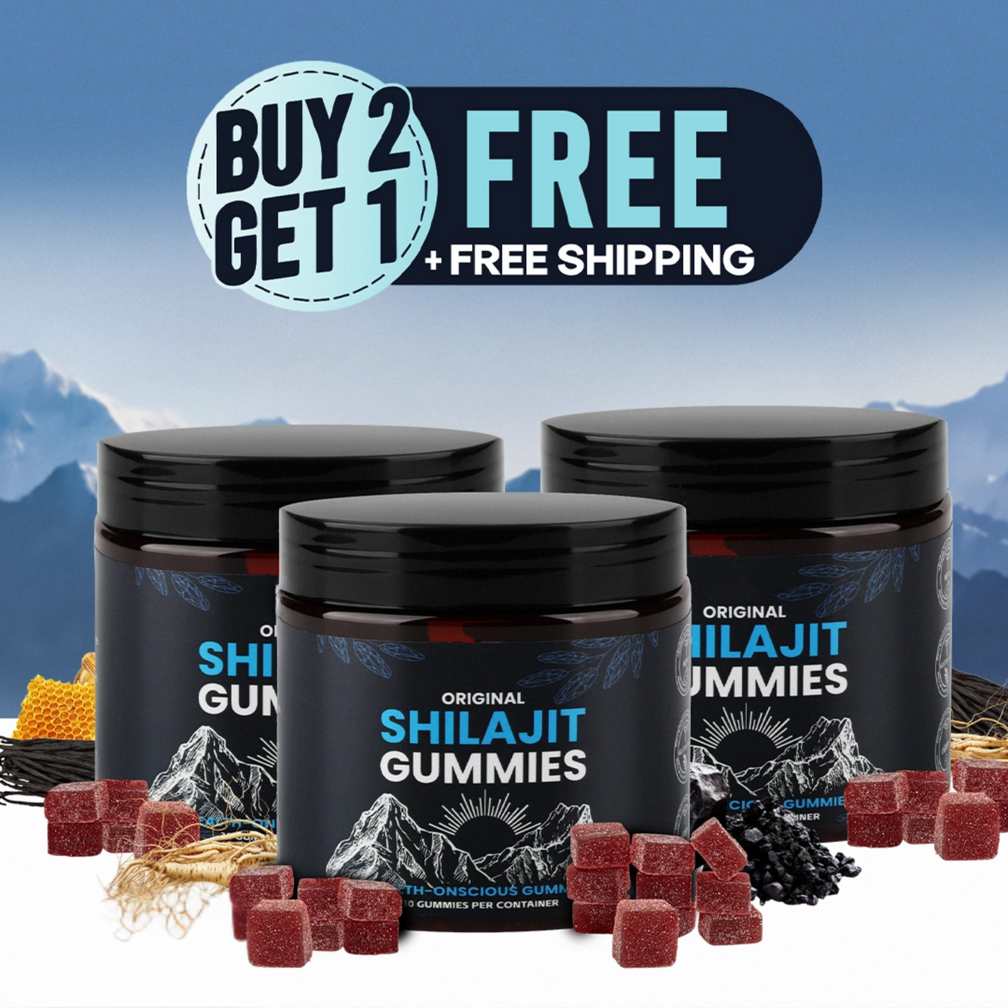 KASTOX 100% ORIGINAL SHILAJIT GUMMIES FOR MEN & WOMEN