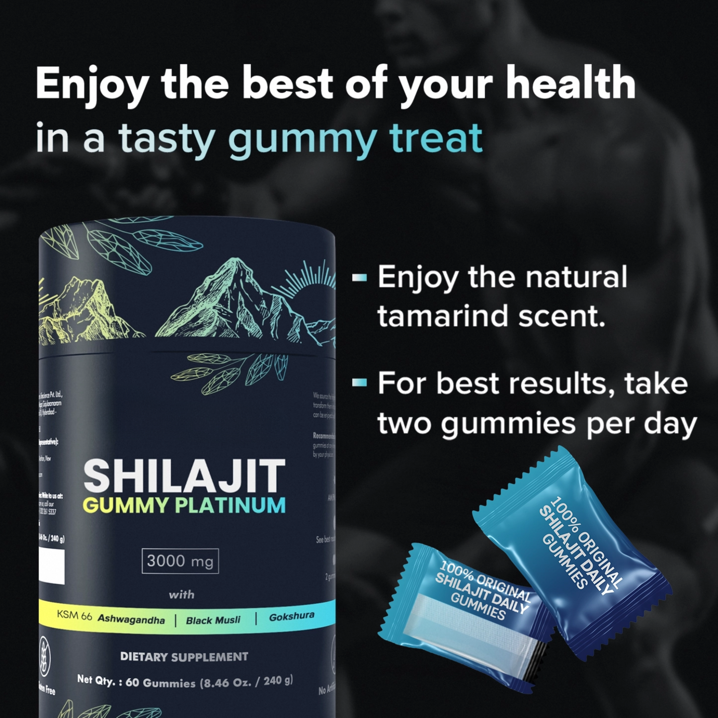 KASTOX 100% SHILAJIT GUMMY PLATINUM