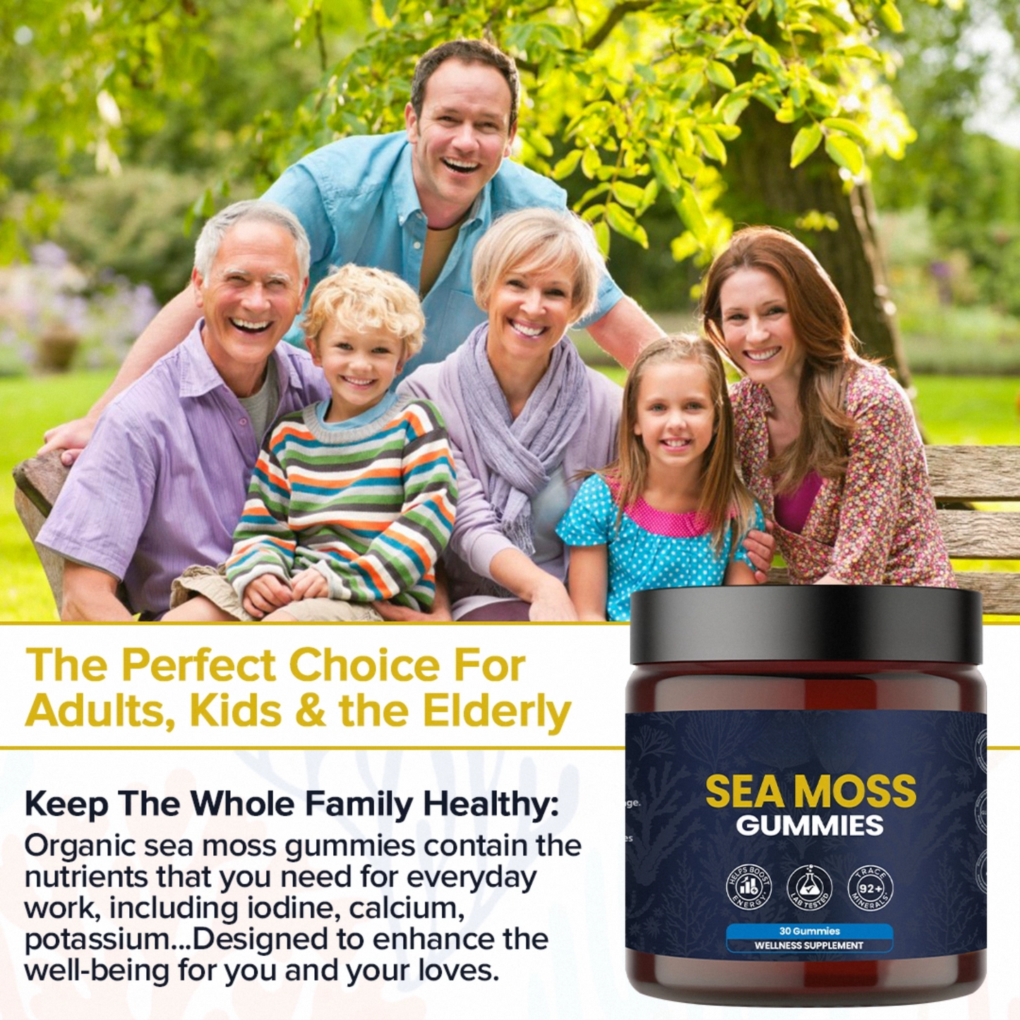 KASTOX SEA MOSS GUMMIES ELDERBERRY & BLACK SEED OIL