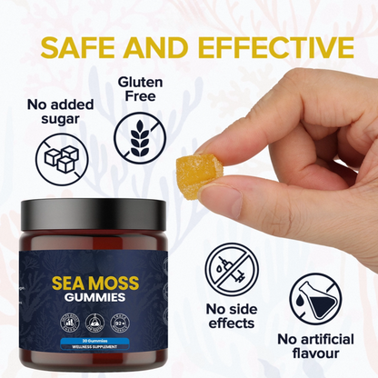 KASTOX SEA MOSS GUMMIES ELDERBERRY & BLACK SEED OIL