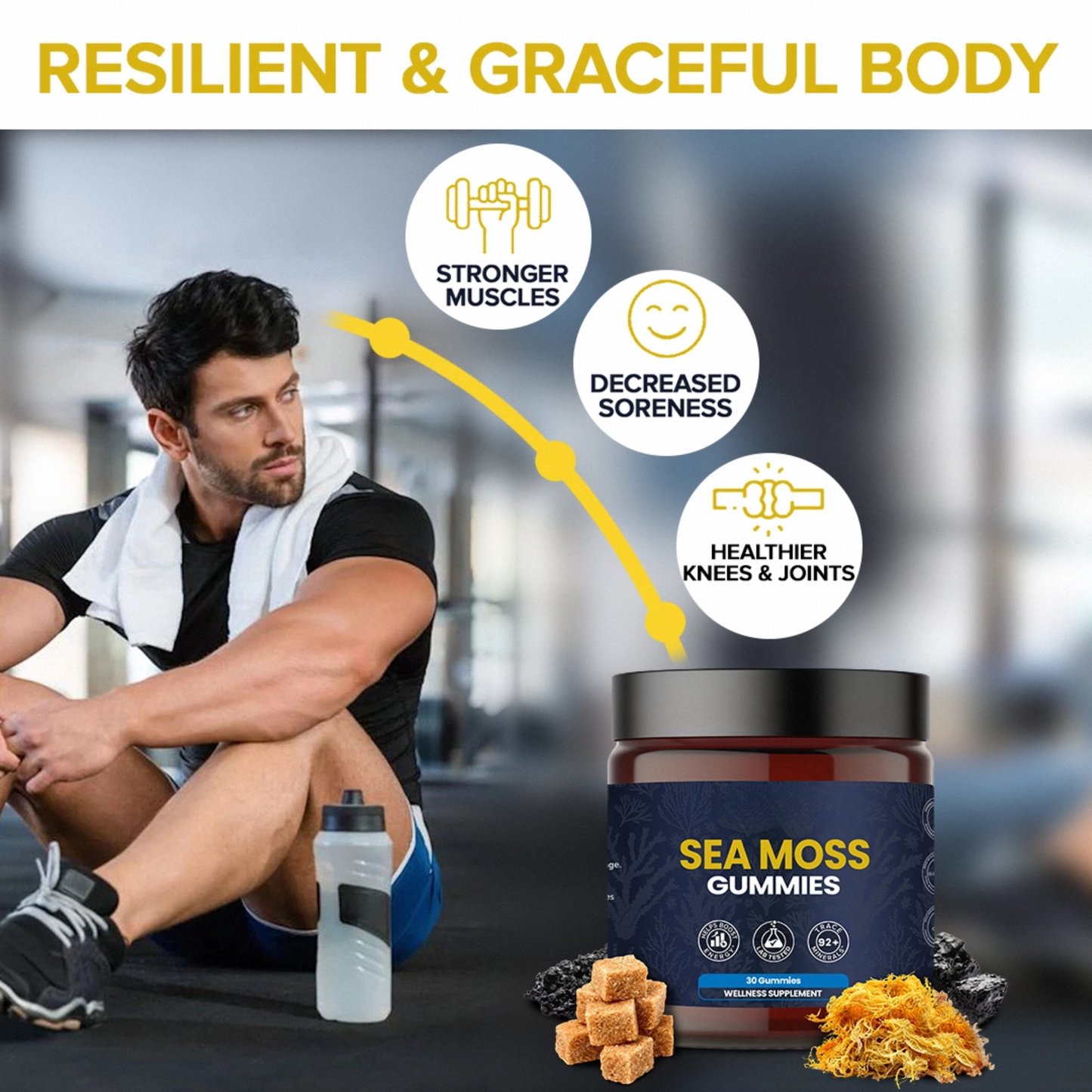 KASTOX SEA MOSS GUMMIES ELDERBERRY & BLACK SEED OIL