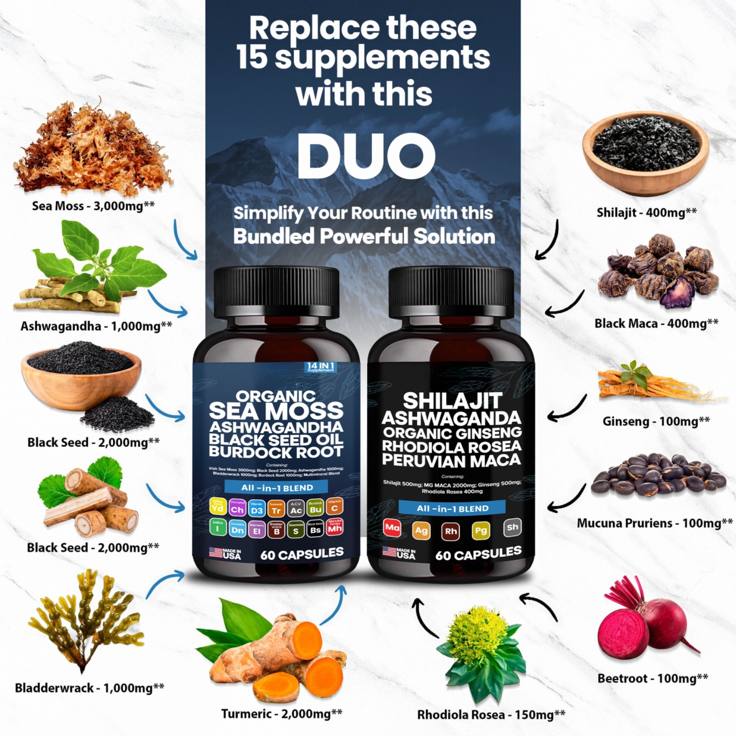 KASTOX SEA MOSS & SHILAJIT KASTOX™ BLEND