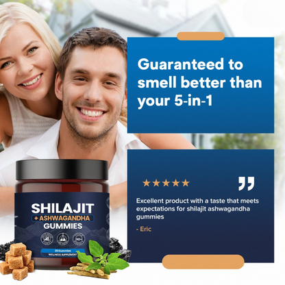 KASTOX SHILAJIT & ASHWAGANDHA 2 IN 1 WELLNESS GUMMIES